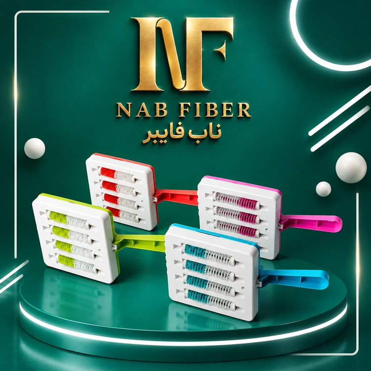 جارو دستی چهار محور گلچین - ناب فایبر